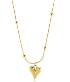 Colar com pingente delicado em aço inoxidável