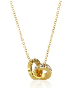 Colar com pingente delicado em aço inoxidável