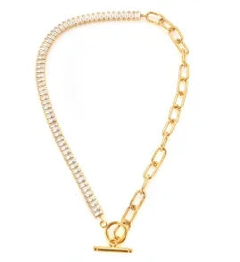 Colar com pingente delicado em aço inoxidável