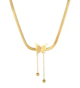 Colar com pingente delicado em aço inoxidável