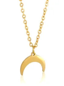 Colar com pingente delicado em aço inoxidável