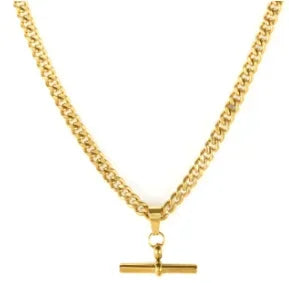 Colar com pingente delicado em aço inoxidável