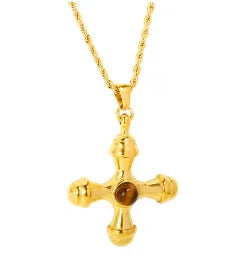 Colar com pingente delicado em aço inoxidável