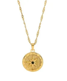 Colar com pingente delicado em aço inoxidável