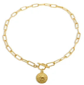 Colar com pingente delicado em aço inoxidável