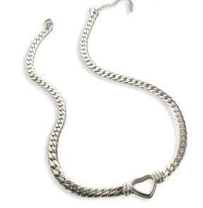 Colar com pingente delicado em aço inoxidável